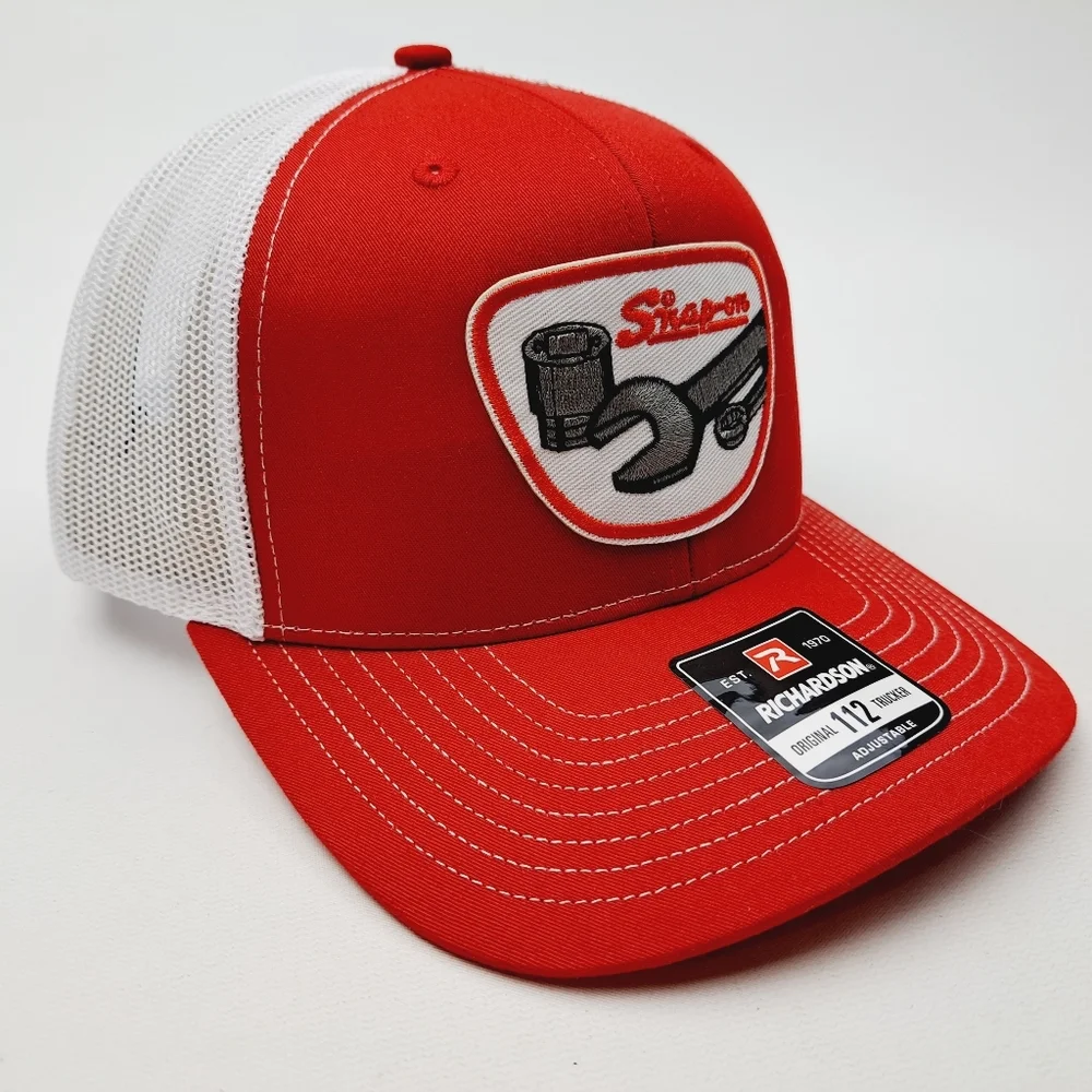 Snap On Tools Richardson 112 Trucker Mesh Snapback Cap Hat Embroidered  Patch